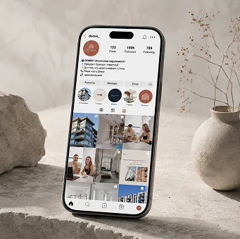 Оформление Instagram для агентства недвижимости